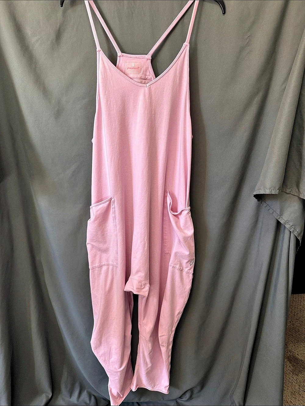 Free People Movement Pink Utility Jumpsuit Size Small